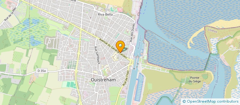 localisation de l'entreprise SCI CALAU  OUISTREHAM