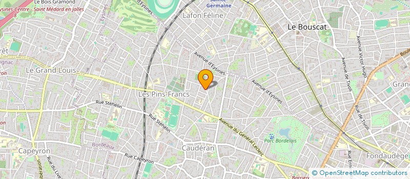 localisation de l'entreprise SCI CALAUDEL  BORDEAUX