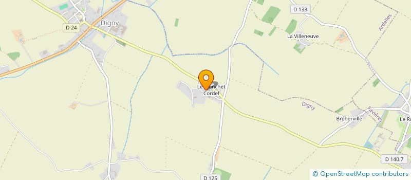 localisation de l'entreprise SCI CALBY à DIGNY
