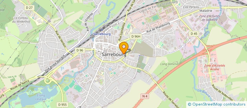 localisation de l'entreprise SCI CALCANEUM à SARREBOURG