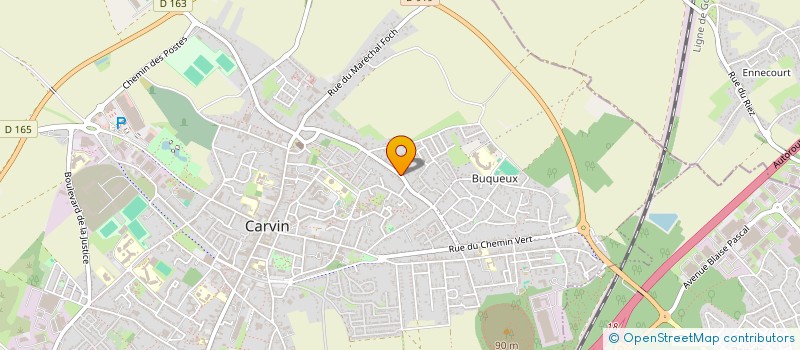 localisation de l'entreprise SCI CALCIMARIE  CARVIN