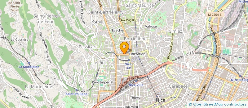 localisation de l'entreprise SCI CALDA à NICE