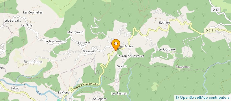 localisation de l'entreprise SCI CALDELUC à MONTJOIE-EN-COUSERANS
