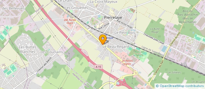 localisation de l'entreprise SCI CALDYA HOME  PIERRELAYE