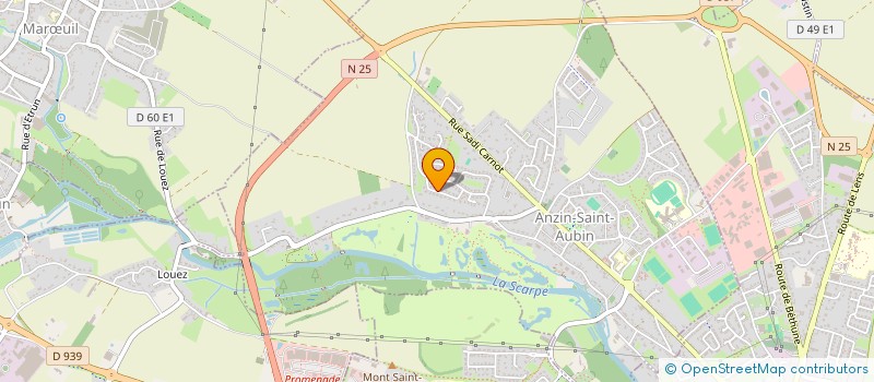 localisation de l'entreprise SCI CALELI  ANZIN-SAINT-AUBIN