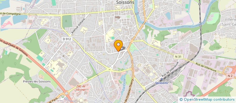localisation de l'entreprise SCI CALEMARE 2 à SOISSONS