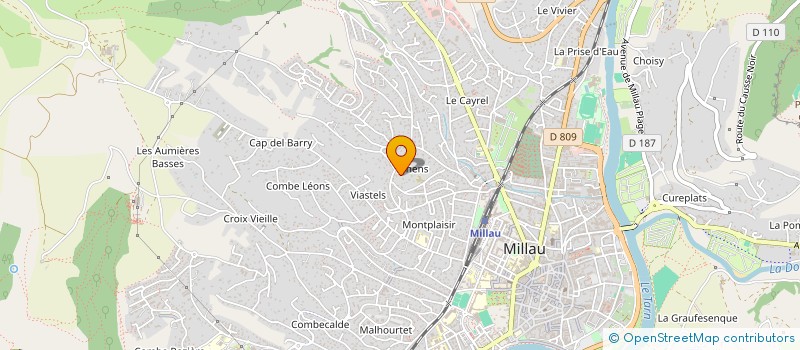 localisation de l'entreprise SCI CALEO  MILLAU