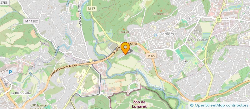 localisation de l'entreprise SCI CALETTE - MONTPELIER  CLAPIERS