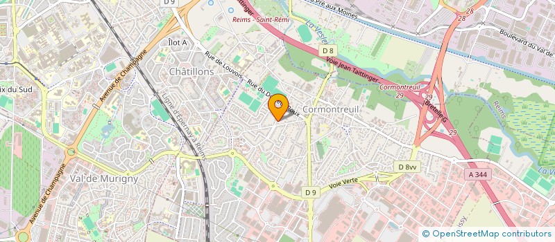 localisation de l'entreprise SCI CALEX  CORMONTREUIL