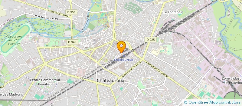 localisation de l'entreprise SCI CALEX à CHATEAUROUX