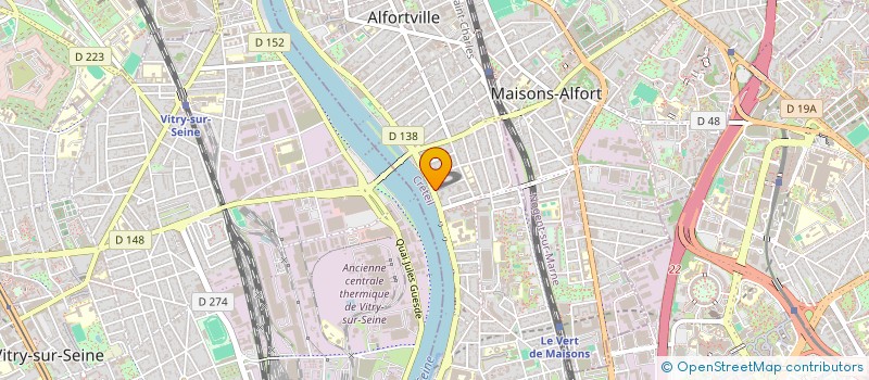 localisation de l'entreprise SCI CALEX à ALFORTVILLE