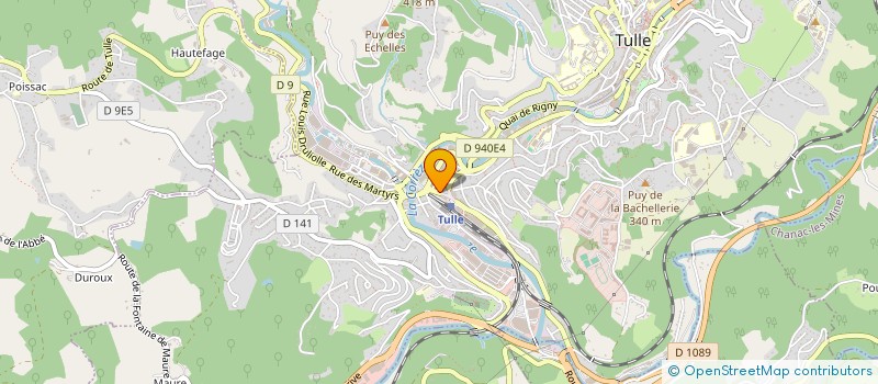 localisation de l'entreprise SCI CALEX  TULLE