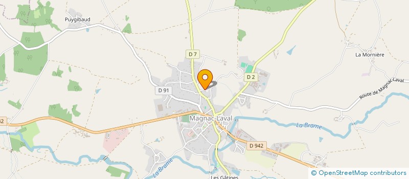 localisation de l'entreprise SCI CALEX AVENIR  MAGNAC-LAVAL