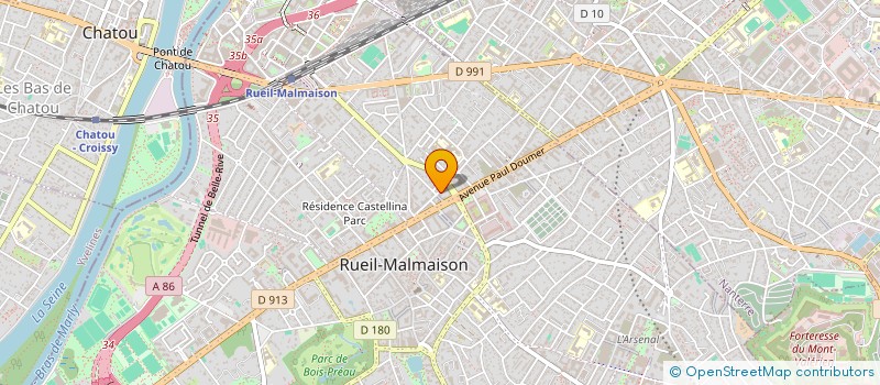 localisation de l'entreprise SCI CALEXTINE à RUEIL-MALMAISON