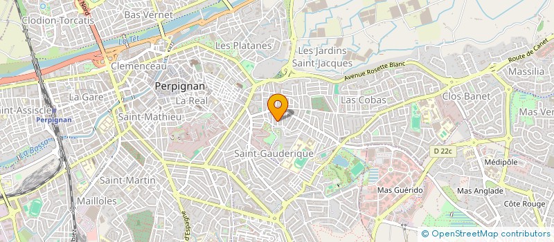 localisation de l'entreprise SCI CALFA  PERPIGNAN