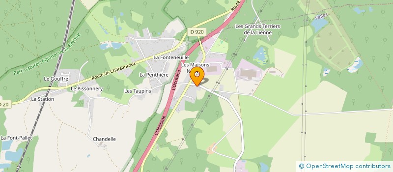 localisation de l'entreprise SCI CALFA à VELLES