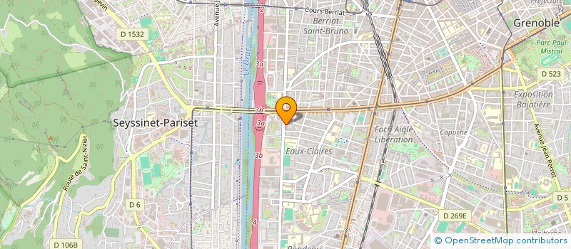 localisation de l'entreprise SCI CALHAR  GRENOBLE