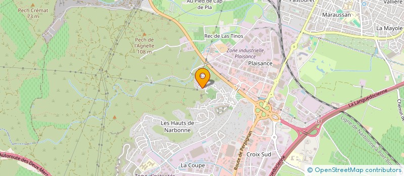 localisation de l'entreprise SCI CALI  NARBONNE