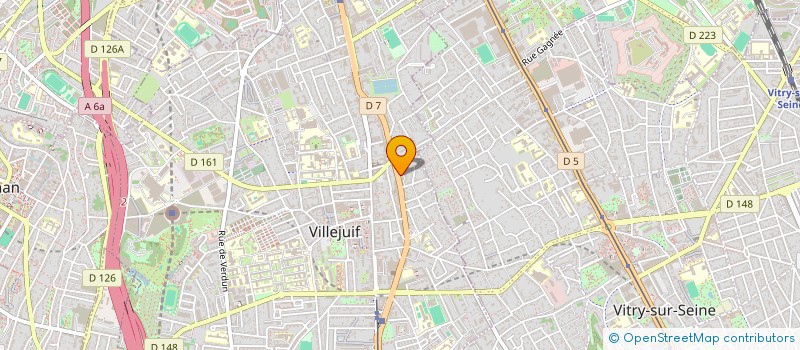 localisation de l'entreprise SCI CALI IMMO à VILLEJUIF