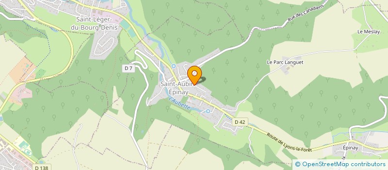 localisation de l'entreprise SCI CALI1  SAINT-AUBIN-EPINAY