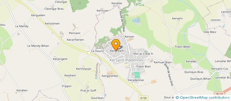 localisation de l'entreprise SCI CALIANJE  KERSAINT-PLABENNEC