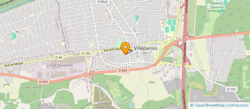 localisation de l'entreprise SCI CALIAZO  VILLEPARISIS