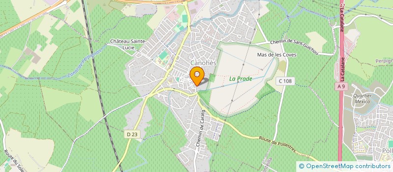 localisation de l'entreprise SCI CALIBOG  CANOHES