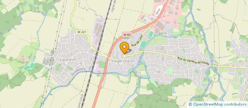 localisation de l'entreprise SCI CALICE  FEGERSHEIM