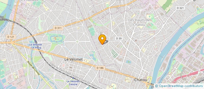 localisation de l'entreprise SCI CALICEL  CHATOU