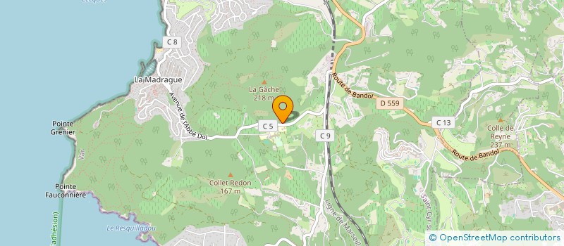 localisation de l'entreprise SCI CALICOU à SAINT-CYR-SUR-MER