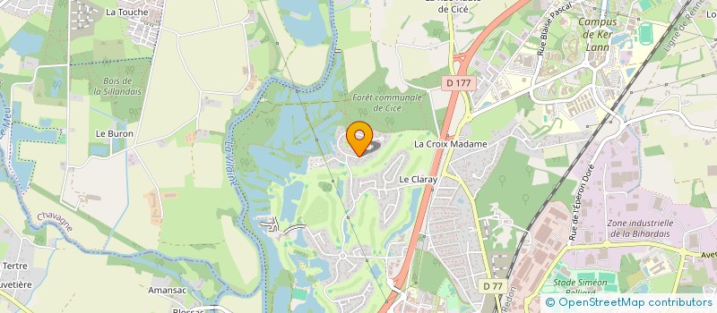 localisation de l'entreprise SCI CALIE  BRUZ