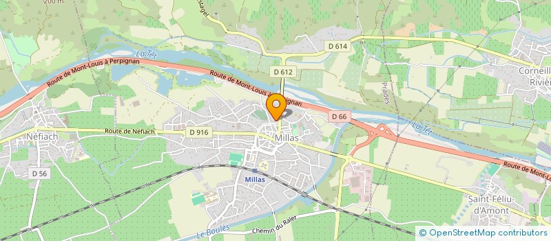 localisation de l'entreprise SCI CALIE  MILLAS