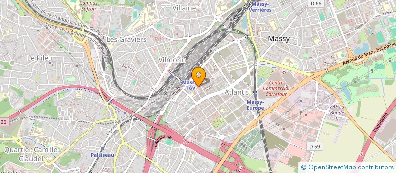 localisation de l'entreprise SCI CALIEN à MASSY