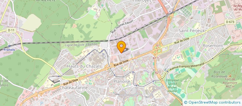 localisation de l'entreprise SCI CALIF 25  ECOLE-VALENTIN