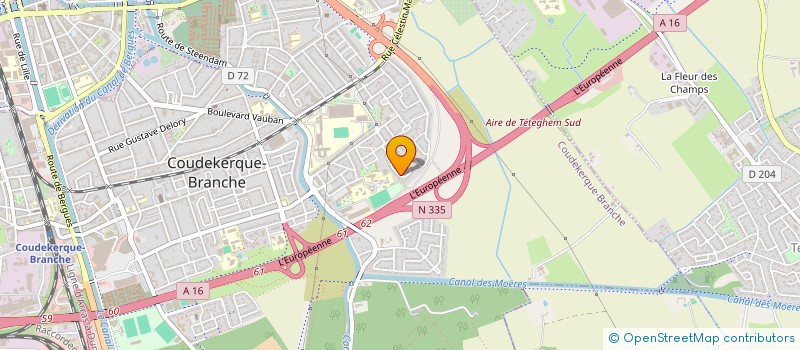 localisation de l'entreprise SCI CALIFLANDRE  COUDEKERQUE-BRANCHE