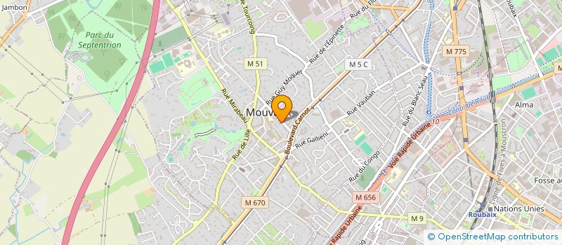 localisation de l'entreprise SCI CALIFOCH  MOUVAUX