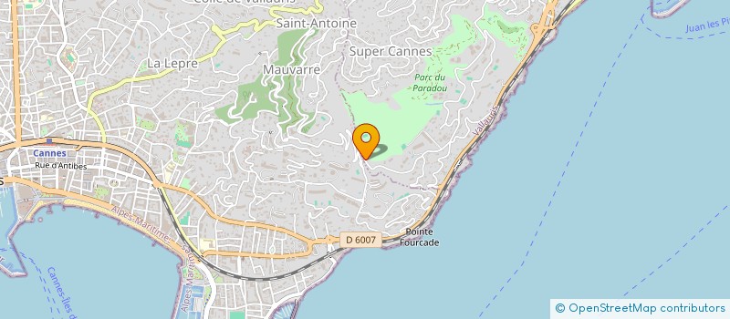 localisation de l'entreprise SCI CALIFORNIA à VALLAURIS