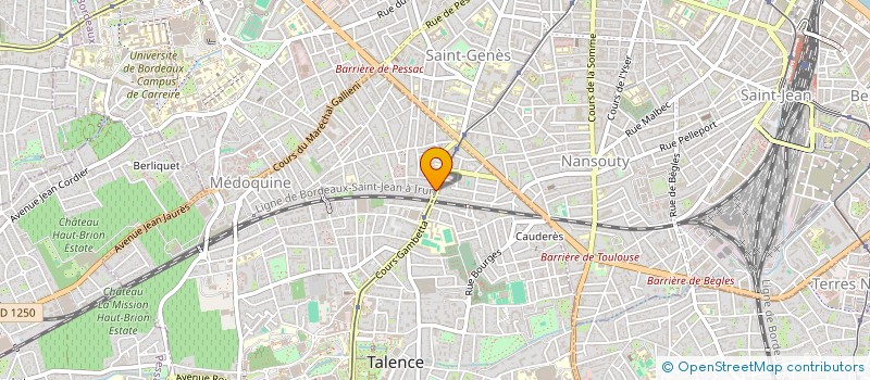 localisation de l'entreprise SCI CALIFORNIA  TALENCE