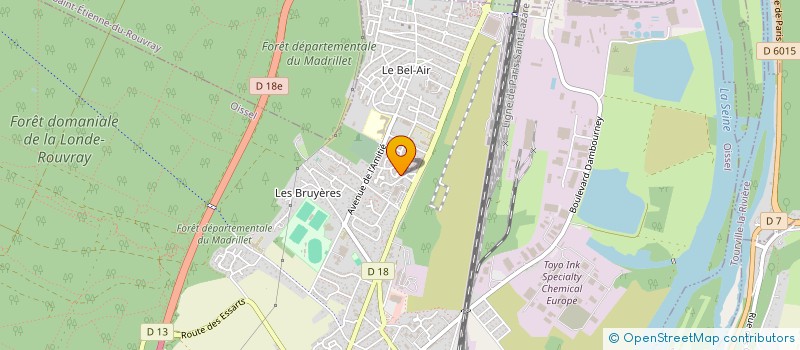 localisation de l'entreprise SCI CALIFORNIA PARC  OISSEL