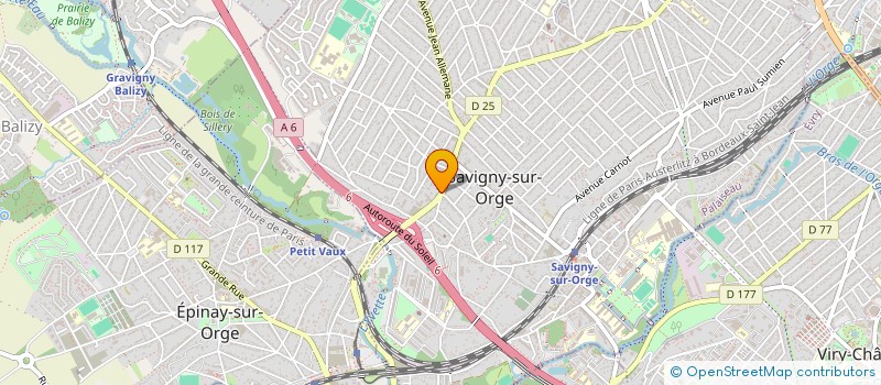 localisation de l'entreprise SCI CALIFORNIE à SAVIGNY-SUR-ORGE