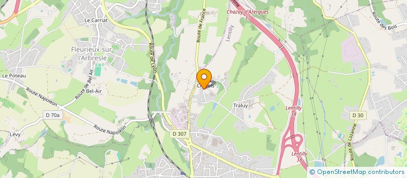 localisation de l'entreprise SCI CALIFORNIE  LENTILLY