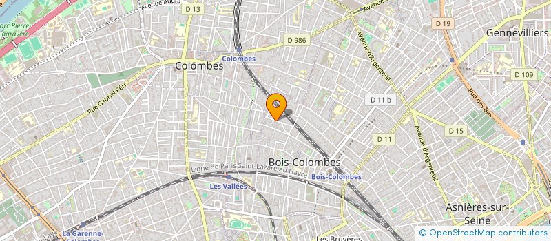 localisation de l'entreprise SCI CALIFORNIE à BOIS-COLOMBES