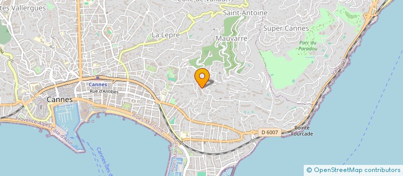 localisation de l'entreprise SCI CALIFORNIE D AZUR à CANNES