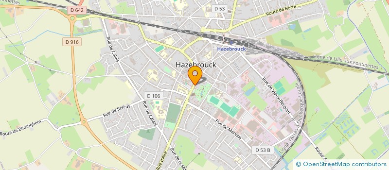 localisation de l'entreprise SCI CALIGER  HAZEBROUCK