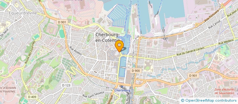 localisation de l'entreprise SCI CALIGNY à CHERBOURG-EN-COTENTIN