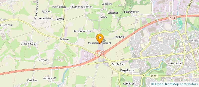 localisation de l'entreprise SCI CALILO  BODILIS