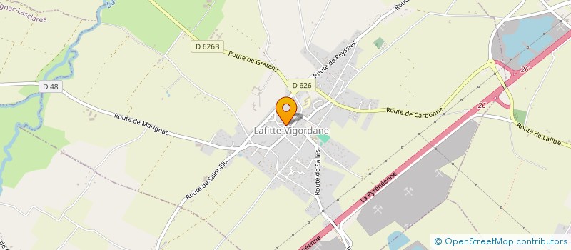 localisation de l'entreprise SCI CALILOU  LAFITTE-VIGORDANE