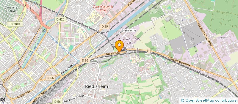 localisation de l'entreprise SCI CALIMAS  RIEDISHEIM