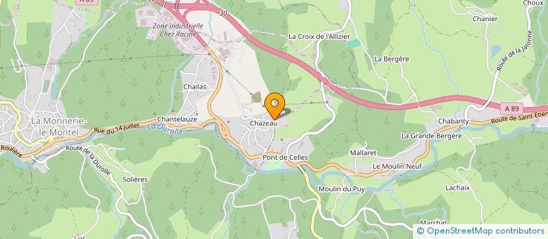 localisation de l'entreprise SCI CALIMMO  CHABRELOCHE