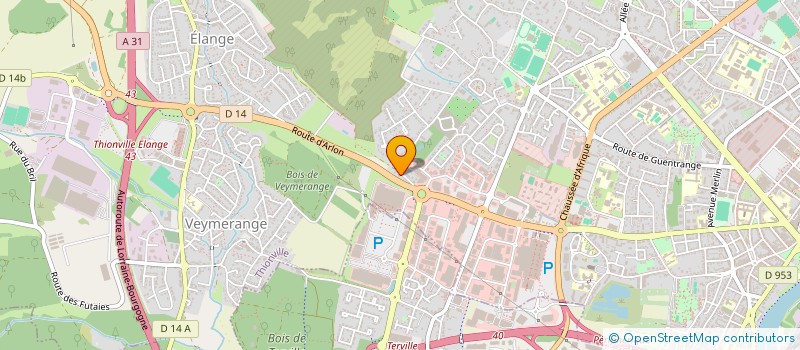 localisation de l'entreprise SCI CALINE 2004 à THIONVILLE